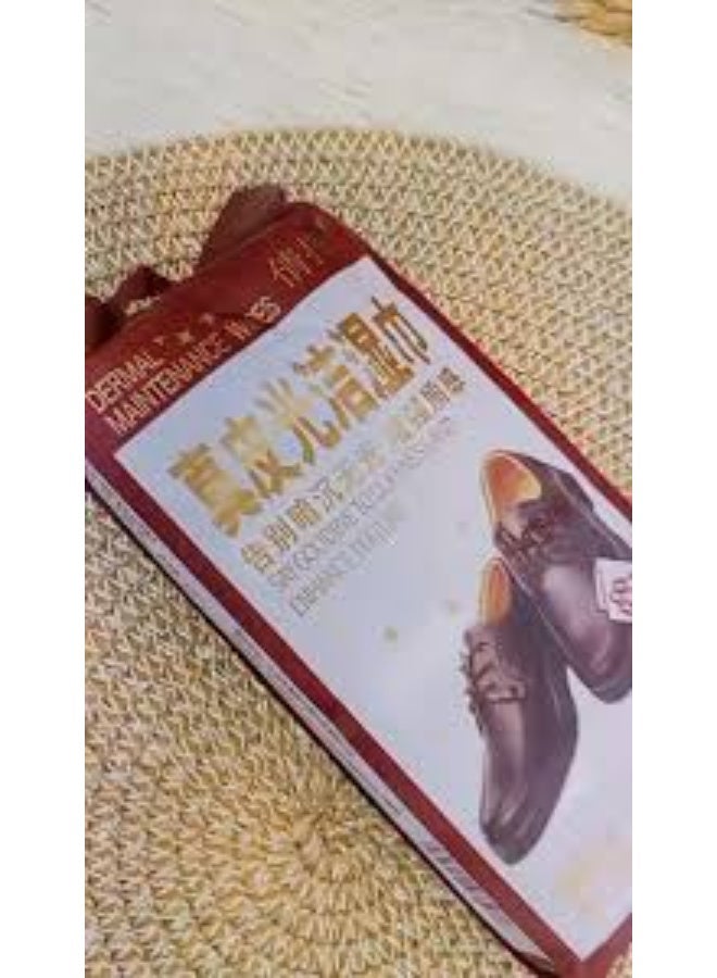 64-Piece Instant Shoe Cleaning & Polishing Wipes | 8 Portable Packs (8 Wipes Each) | Deep Dirt Remover for White Sneakers & Leather | Travel-Friendly Quick Clean Wipes - Image 1